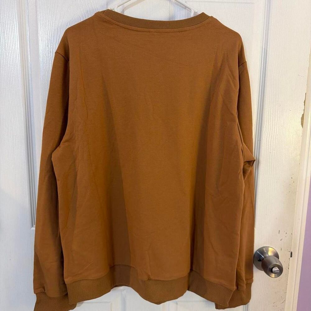 Women's “Spooky Season” Brown and Tan Sweatshirt- Size 2XL - Picture 5 of 8